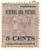 Ceylon Surcharged